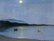 William Stott of Oldham Summer Moonlight oil painting artist